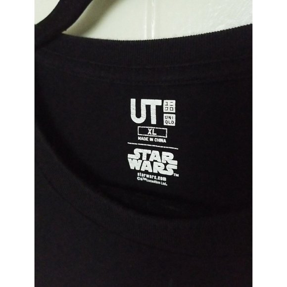 UNIQLO x STAR WARS The Force Awakens Mens S/S BB-8 Graphic T-Shirt XL Black - Picture 7 of 7